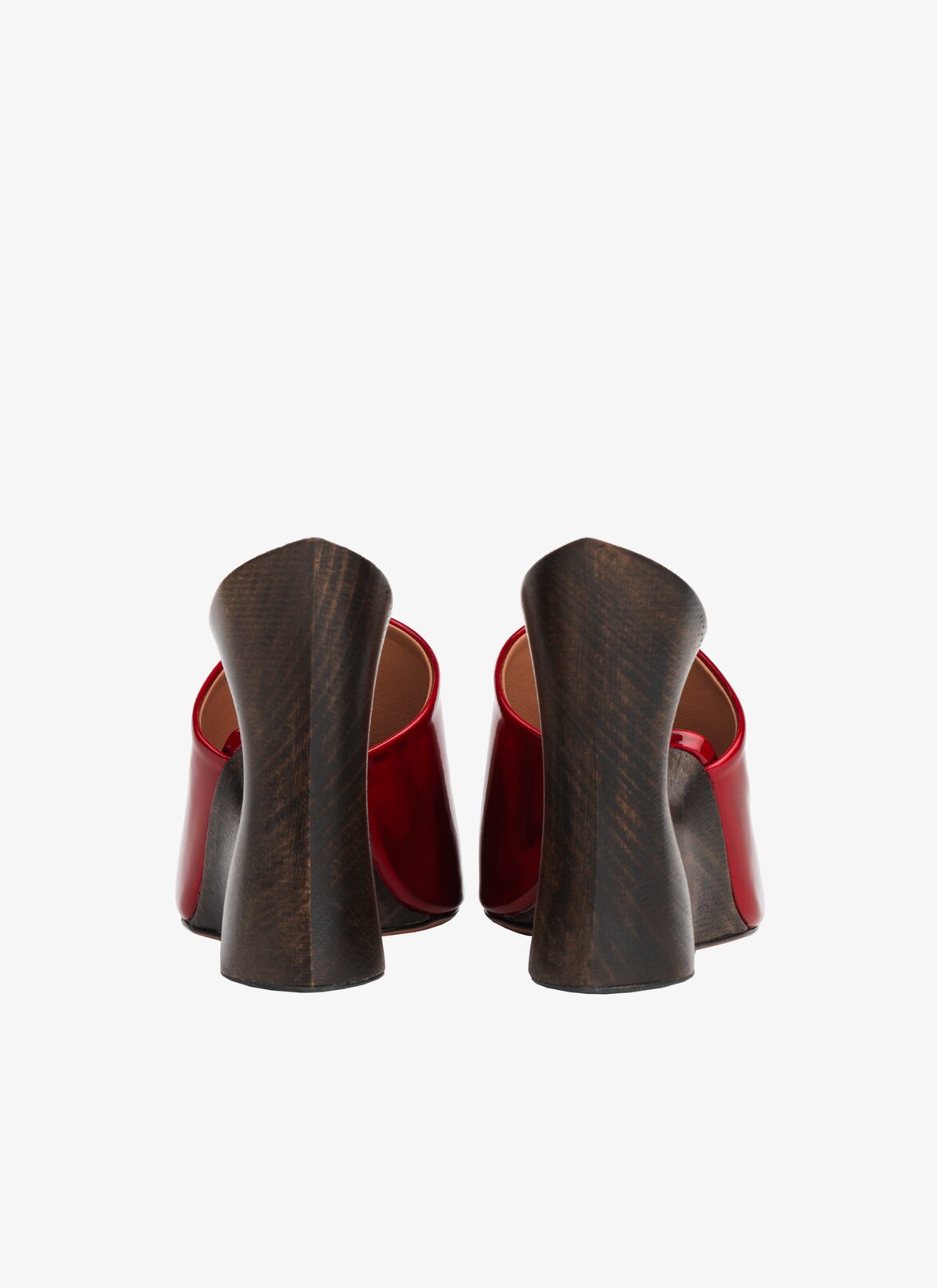 WOODEN HEEL SCULPTURE ALAÏA REFLEX RED WOODEN HEEL SCULPTURE